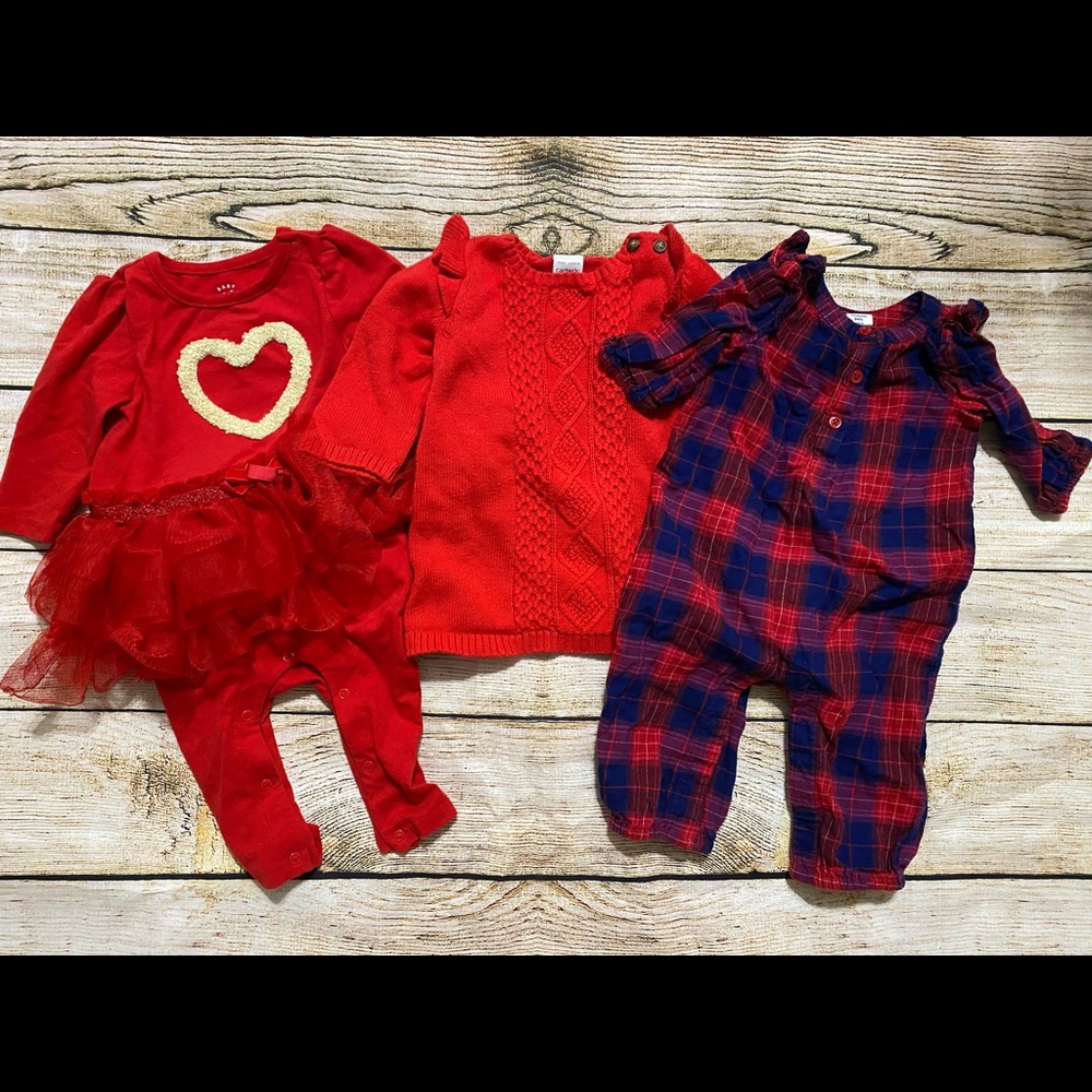 Baby Girl Holiday Outfit Bundle